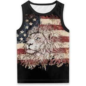 Tank Tops for Boys Casual Graphic Crew Neck Sleeveless T Shirts Kids Comfy Breathable Summer Athletic Tank in Saudi Arabia
