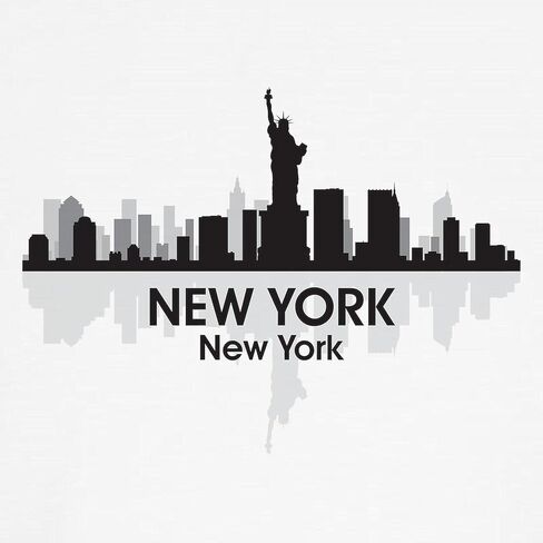Cafepress New York Skyline Kids Baseball Jersey Kids Cotton Baseball Jersey ، 3/4 Raglan Sleeve Shirt in Kuwait