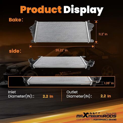 MaxPeedingrods Turbo Intercooler Charge Cooler لـ Chevy Malibu 1.5t 2016-2021 ، 23336337 84493634 18077 23336319 in Kuwait