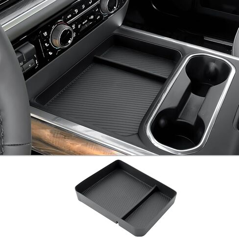 صينية تنظيم وحدة التحكم المركزية CDEFG 2023 2024 Lyriq لـ 2023 2024 Cadillac Lyriq وحدة التحكم مسند الذراع صينية تخزين صندوق إدخال ثانوي حاوية العملات المعدنية 2023 2024 ملحقات Lyriq (أسود) in Kuwait