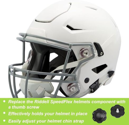 2 PCS مسامير الإبهام متوافقة مع خوذة Riddell Speedflex لكرة القدم ، مسامير الإبهام المستخدمة لعقد نظام تثبيت خوذة كرة القدم ، مناسبة للشباب والبالغين in Saudi Arabia