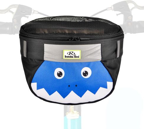 Kids Bike Basket,Durable Front Frame Bicycle & Scooter Basket Bag,Waterproof Bicycle Handlebar Bag for Boys, Girls, Toddlers in Saudi Arabia