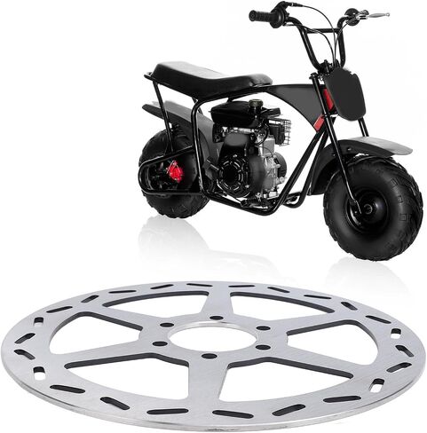 180mm Mini Bike Disc Brake Rotor with Pads Replacement for Mega Moto Classic 80 MM B80 105 MM B105 1000w Electric Mini Bike Powersports Parts in Saudi Arabia