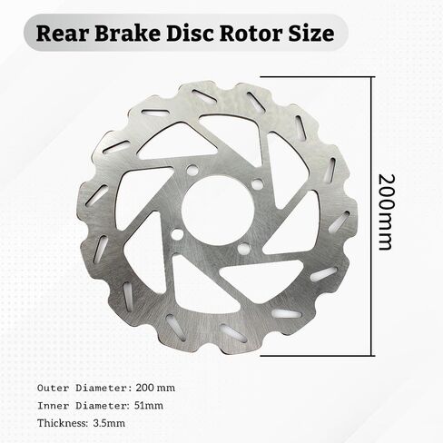 القرص الخلفي لفرامل مكابح ATV ل Yamaha Raptor 350 2004-2013 /Raptor 250 2008-2013 /Raptor 125 2011-2013 /YFZ450 2004-2005 ، 4D3-2582W-00-00 ، 5TG-2582W-00-00 in Saudi Arabia