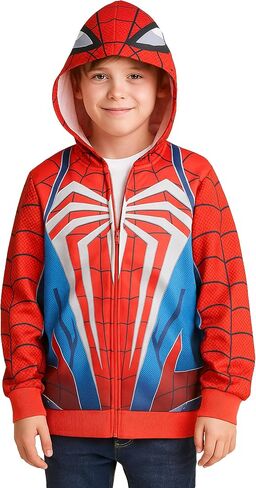 Marvel Spider-Man Venom Boys Full Zip Up Hoodie for Big Kids (Size: 8-20) in Saudi Arabia