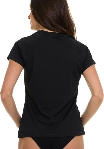 حارس بطل الطفح الجلدي للنساء ، وثيقة غارقة من الغلاف القصيرة ، قميص Rashguard Swim قميص UPF 50+ SPF و UV حماية in Kuwait