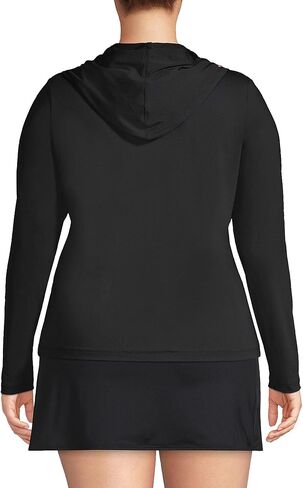 Lands' End Women's Sunshade UPF 50 Hooded Zip Front Rash Guard in Kuwait