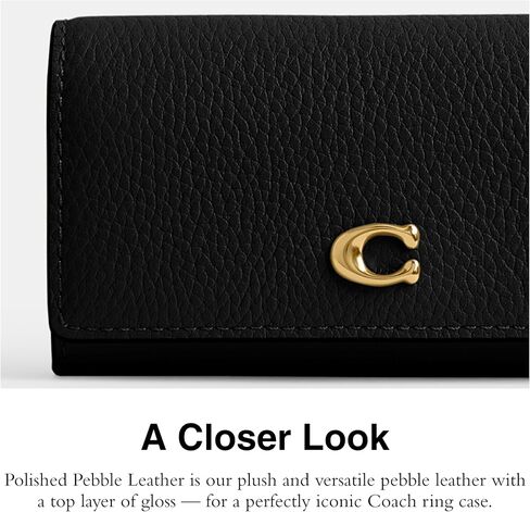 Coach Ring Key Case 6 ، B4/Black in Kuwait