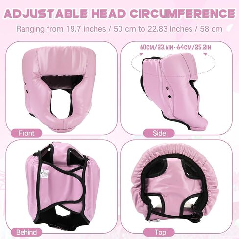 Boxing Headgear and Gloves Set for Kids Youth Pink 4oz Unicorn Boxing Gloves and Wrestling Headgear Boxing Sparring Equipment for Boxing Kick Boxing Muay Thai BJJ Karate Training in Saudi Arabia