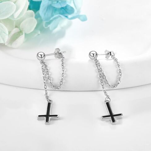 Chicken Earrings Sterling Silver Chicken Hoop Earrings Chicken Jewelry Gifts for Mom Women Girls in Saudi Arabia
