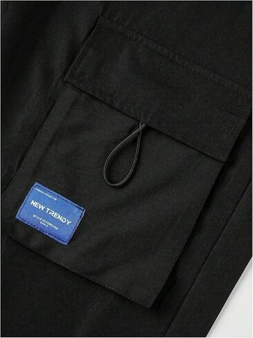 GORGLITTER Boy's Cargo Pants 2 Piece Elastic Waist Hiking Pants Joggers with Pockets in Kuwait