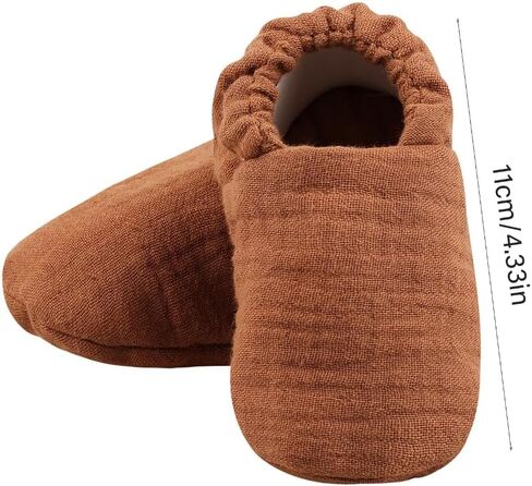Comfortable Newborns Cotton Socks Shoes Gentle Care Prewalker for Boys and Girls Baby Learning to Walking Shoes in Kuwait