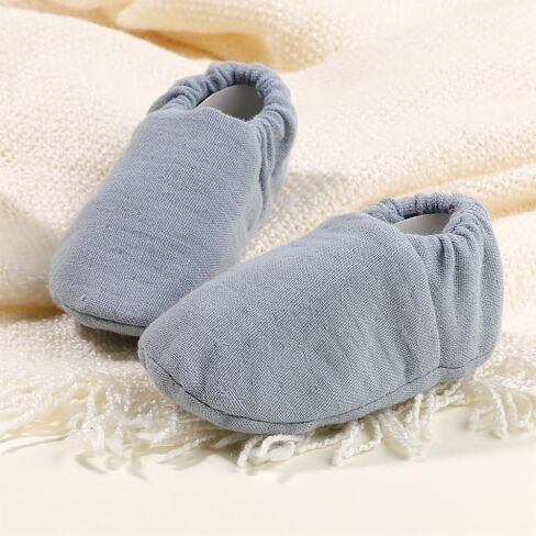 Comfortable Newborns Cotton Socks Shoes Gentle Care Prewalker for Boys and Girls Baby Learning to Walking Shoes in Kuwait