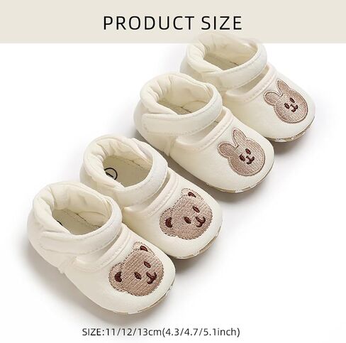Upgrades Soft Soles Baby Walkers Shoes Bear Pattern Soft Bottom Baby Shoes Essential Footwear for Your Little Exploring in Saudi Arabia