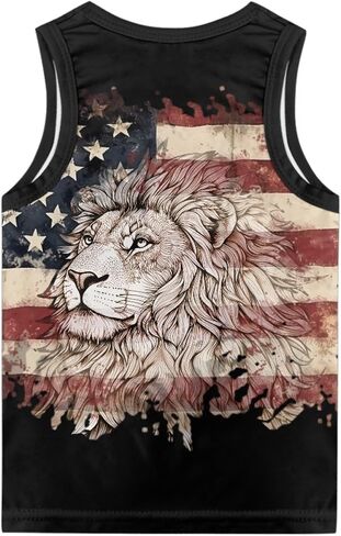 Tank Tops for Boys Casual Graphic Crew Neck Sleeveless T Shirts Kids Comfy Breathable Summer Athletic Tank in Saudi Arabia