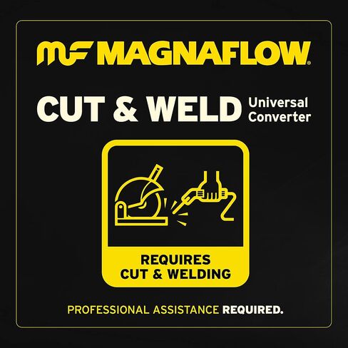 محول Magnaflow الحفاز 99184hm: 2 "/2" مدخل/منفذ ، درجة HM ، FIT Universal (EPA متوافق) in Saudi Arabia