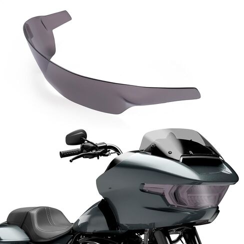 Motorcycle Headlight Lens Cover, Front Headlamp Protection Cover Waterproof Anti-Scratch Lenses Guard Fit for Harley Touring CVO Road Glide FLTRXSE 2023-2024/ST 2024(Deep Smoke) in Kuwait