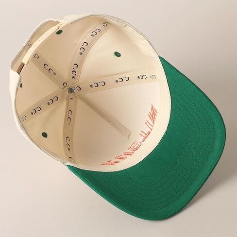 Mirmaru two-tine intage canvas trucker hats للرجال والنساء ، قبعات بيسبول قابلة للتعديل مع تصميم مطرز عصري in Saudi Arabia