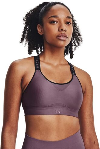 حمالة صدر رياضية Infinity High Impact للنساء من Under Armour، (500) أرجواني ضبابي/أسود/أرجواني ضبابي، مقاس متوسط in Saudi Arabia