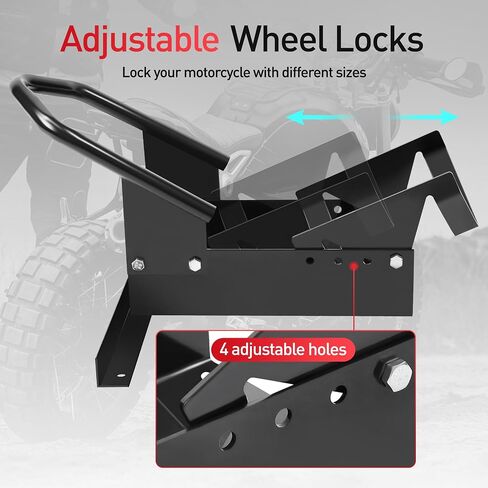 JY Performance chockcle wheel chock ، heavy stypricycle wheel stand for trailer ، crucer ، Sports & Dirt Bikes ، 1800 lb leg taple for 15 "-21" عجلات in Kuwait