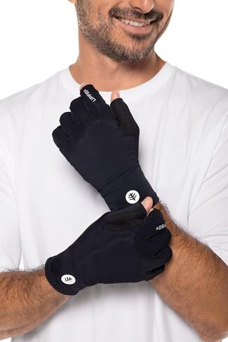 Coolibar UPF 50+ Unisex MaxShield Multi-Sport Fingerless Gloves, Sleek Grey, X-Small, Solid - Sun Protective in Saudi Arabia