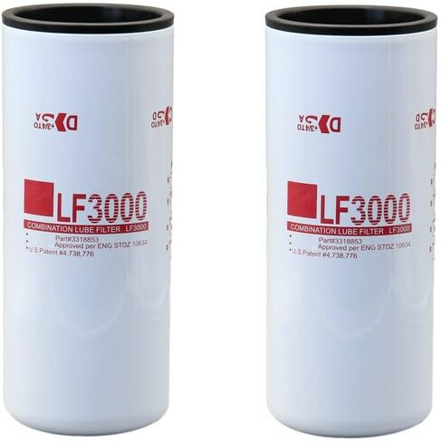 مرشح LF3000-2 زيت LUBE متوافق مع ISC 8.3L ISL/QSL 9.0L ISM N14 M11 محركات الديزل تحل محل 3401544 XLF75000 (حزمة 2) 2) in Saudi Arabia