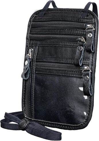 Neck Wallet - Rfid Wallet Women - passport holder for travel - Travel Wallet Passport Holder For Travel Women - 10.3x6.8inch (Dark Coffe) in Kuwait