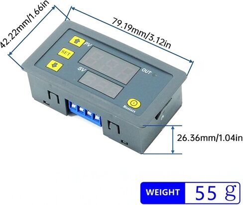 T3230 DC12V DC24V AC110-220V Cycle Delay Relay LED Display Timer Control Switch Djustable Relay Time Delay Switch(AC110 to 220V) in Saudi Arabia