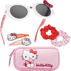 Get Trend UV Protection Sunglasses and Hair Accessories with Scrunchies Cute Hair Clips Small Pouch Gifts for Girls in Kuwait