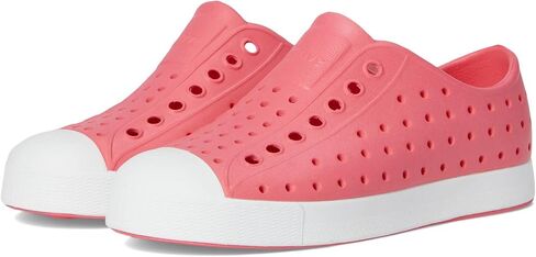 Native Shoes Kids Jefferson (Toddler/Little Kid) - EVA Upper and Lining - Perforations for Temperature Control Rookie Green/Shell White 5 Toddler M in Saudi Arabia