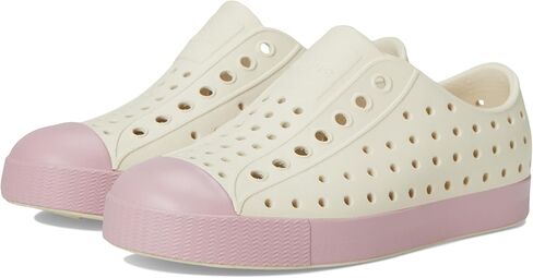 Native Shoes Kids Jefferson (Toddler/Little Kid) - EVA Upper and Lining - Perforations for Temperature Control Rookie Green/Shell White 5 Toddler M in Saudi Arabia