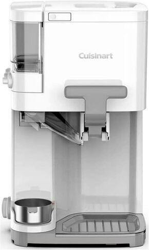 Cuisinart Soft Serve Ice Cream Machine- Mix It In Ice Cream Maker for Frozen Yogurt, Sorbet, Gelato, Drinks 1.5 Quart, White, ICE-48 in Saudi Arabia