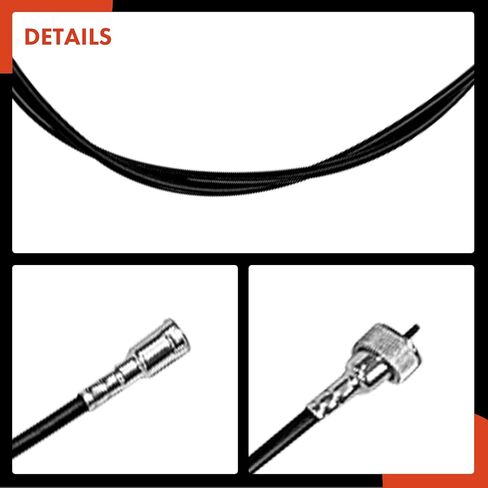 A-Premium 100 inch Speedometer Cable Compatible with Chevrolet Malibu, Impala, Camaro, Corvette, Caprice, Blazer, Camino, Celebrity, Bel Air, K10 K20 Suburban & Buick Regal & Oldsmobile & Pontiac in Kuwait