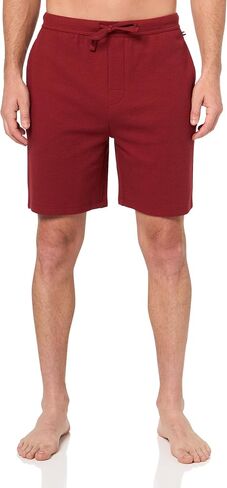BOSS Men's Waffle Contrast Logo Lounge Shorts in Saudi Arabia