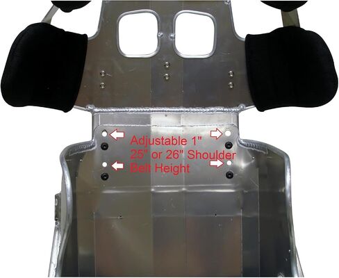 Ultra Shield Aluminium 16 "20 درجة احتواء كامل 2 مقعد السباق/غطاء أسود in Saudi Arabia
