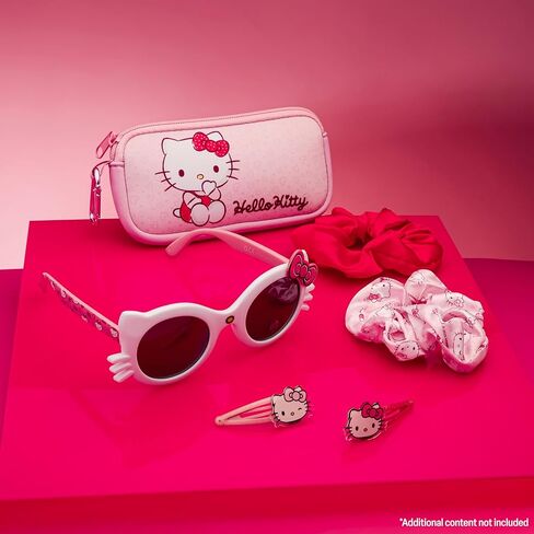 Get Trend UV Protection Sunglasses and Hair Accessories with Scrunchies Cute Hair Clips Small Pouch Gifts for Girls in Kuwait
