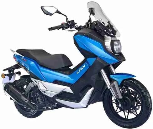 Lifan KPV 150 | 150cc Adventure Scooter | Fuel-Injected | Liquid-Cooled | Automatic CVT | 98 MPG | Front & Rear Disk Brakes | USB Port | Gas EFI ADV Scooter | Street Legal Delivery Moped with Storage in Kuwait