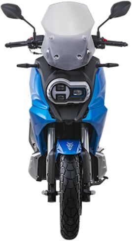 Lifan KPV 150 | 150cc Adventure Scooter | Fuel-Injected | Liquid-Cooled | Automatic CVT | 98 MPG | Front & Rear Disk Brakes | USB Port | Gas EFI ADV Scooter | Street Legal Delivery Moped with Storage in Kuwait