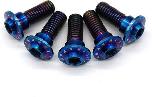 Rear Brake Disc Rotor Mounting Bolts for Suzuki B-King GSX 1300 2008-2010, GSX1300R Hayabusa 2008-2020 ABS 2013-2020 Titanium Tapered Torx Screws M8x22 Blue 6 Pcs in Saudi Arabia
