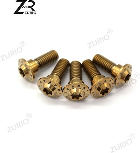 10 PCS M8X22MM Titanium Alloy Front Disc Discors Doct Brocks Progms متوافقة مع Ninja 650 EX650 Z900 Z900 2017-2022 ، Z900RS 18-22 ، Daytona 675 2006-2016 ، Street Triple 675 2007-2012 ، Gold in Saudi Arabia