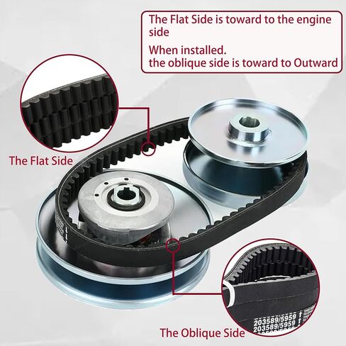 3 Pcs Go Kart Drive Belt 725 for 30 Series Torque Converter Belts in Kuwait