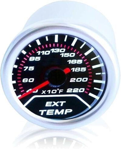 2" 52 mm Gas Temp Gauge Egt Temperature Meter Digital w/Sensor B3 ABS Chrome-Face Black-Housing 3-Listing 12 Volts,12V DC 400-2200F 901-84364 in Saudi Arabia