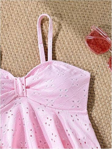 Shenhe Girl's 2 قطعة Tankini Swimsuit Shuffle Flounce بدلة السباحة العيينة التطريز in Kuwait