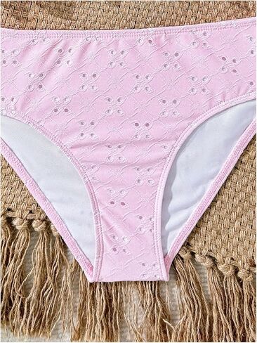 Shenhe Girl's 2 قطعة Tankini Swimsuit Shuffle Flounce بدلة السباحة العيينة التطريز in Kuwait