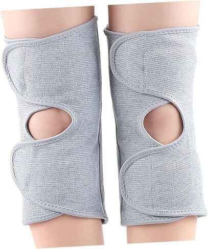 فاليكلود 1PAIR أكمام ركبة دافئة سميكة للرياضة غطاء الساق الواقي للركوب الدراجات أنشطة في الهواء الطلق مريحة تصميم رمادي XL in Kuwait