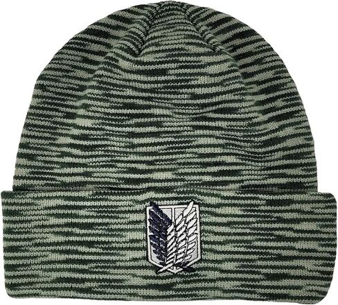 تموج تقاطع الهجوم على Titan Scout Vriciment Wings of Freedom Space Dye Beanie مرخص رسميًا رسميًا in Saudi Arabia