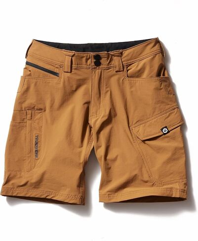 شورت ملابس العمل الرجالي من TRUEWERK - T1 WerkShorts - مقاس مريح، خفيف الوزن، ماص للرطوبة، شورت مع تمدد في 4 اتجاهات، زيتوني، 34 عرض × 9 طول in Kuwait