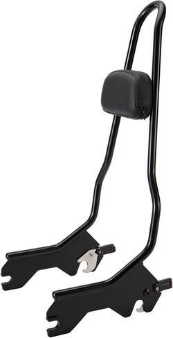MoKitDora 22.5" Detachable Backrest Holdfast Sissy Bar for 2018-later Softail Heritage Classic Street Bob Slim Deluxe Standard FLDE FLHC FLHCS FLSL FXBB FXBBS FXST models, Black in Saudi Arabia
