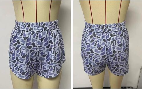 شورت ملون ملون ملون نساء صيف طباعة شورتات لطيفة 2025 عصرية in Kuwait