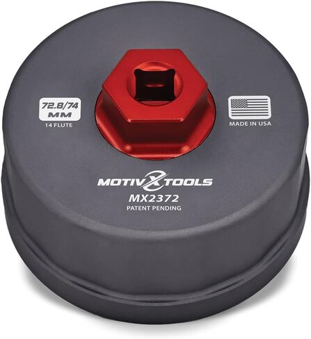 مفتاح فلتر الزيت من موتيفكس تولز متوافق مع فلاتر الزيت Motorcraft FL-400S، FL-500S، FL-910S وMazda YF09-14-302A، LF05-14-302B - حجم مزدوج يناسب تصميم فلتر Motorcraft الأصلي والجديد in Kuwait